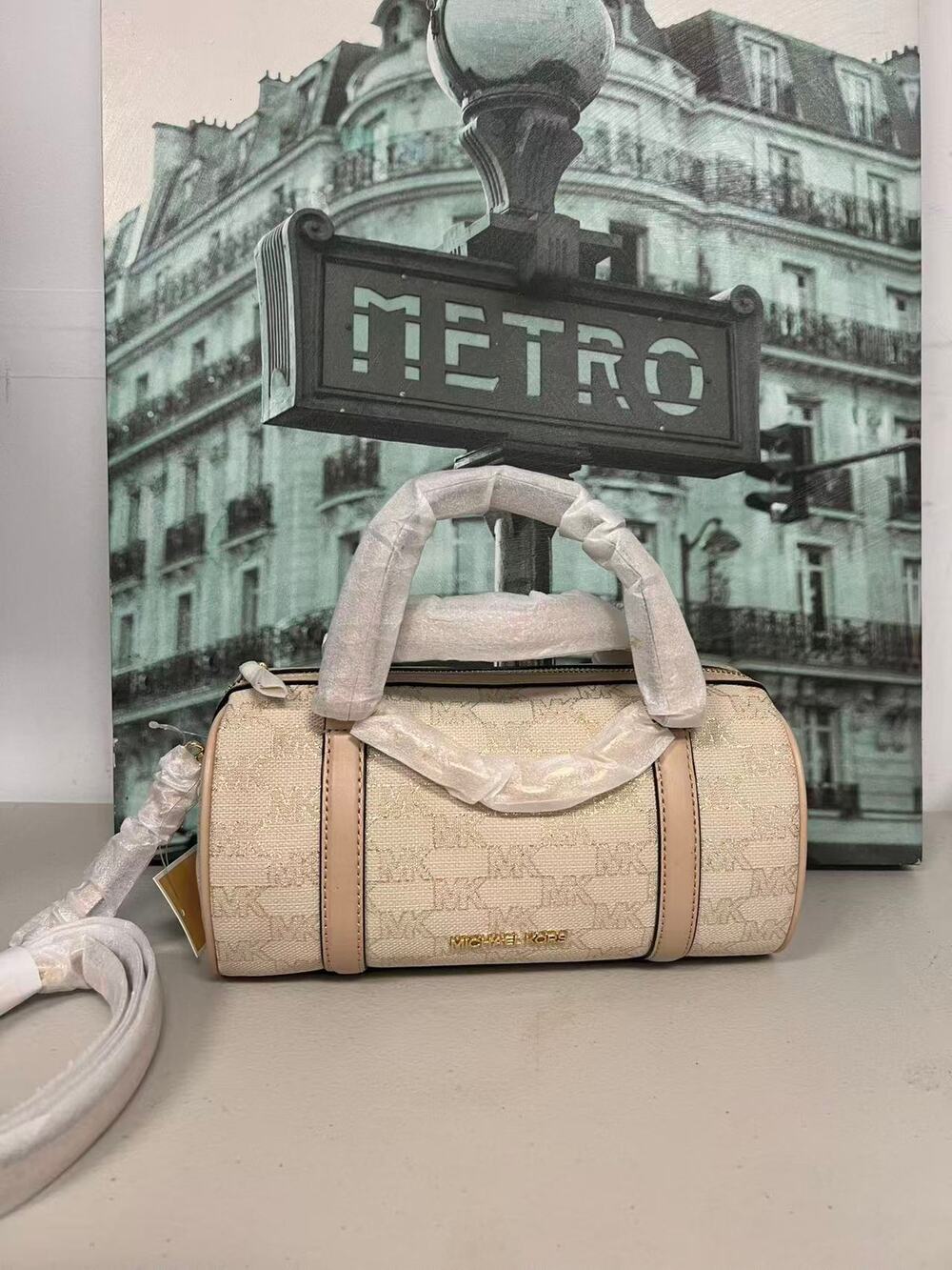 Michael Kors 35F2G3ZM6J Jacquard Barrel Crossbody & Handbag for Women